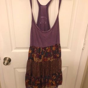Floral flowy sheer tunic